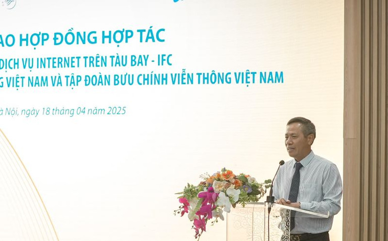 Ông Tô Dũng Thái, Chủ tịch Hội đồng thành viên VNPT phát biểu ý kiến.