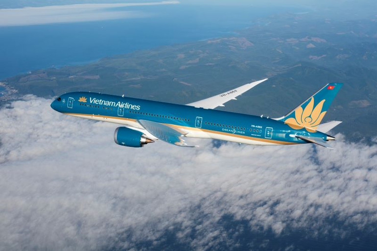 Máy bay Boeing 787 Dreamliner của Vietnam Airlines.