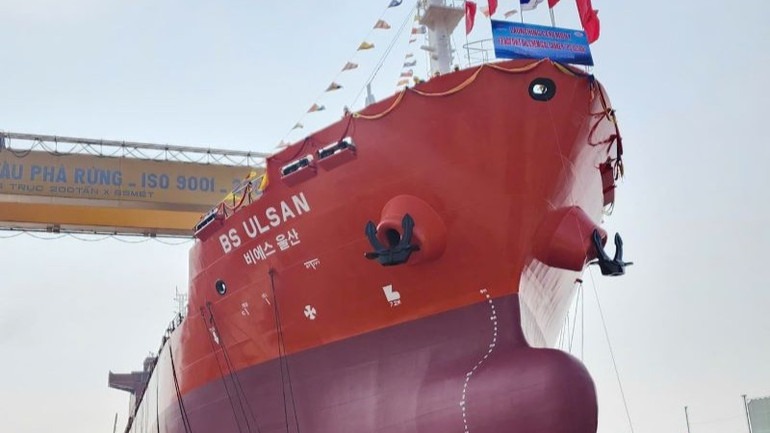 Tàu “BS ULSAN” sẽ được hoàn thiện và bàn giao cho chủ tàu trong tháng 6/2025.
