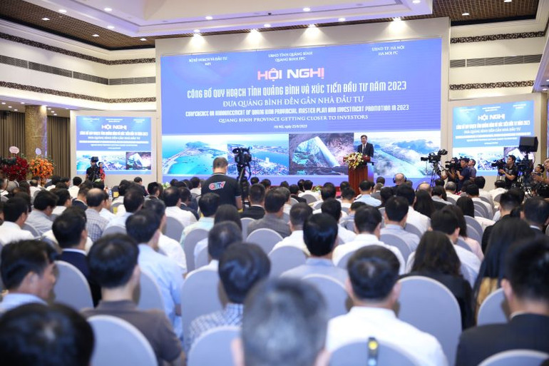 Quang cảnh Hội nghị Công bố quy hoạch tỉnh Quảng Bình.