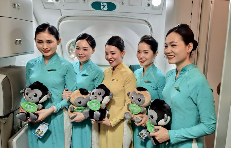 Thông qua hoạt động này, Vietnam Airlines mong muốn lan tỏa thông điệp bảo vệ môi trường và các loài động vật quý hiếm.