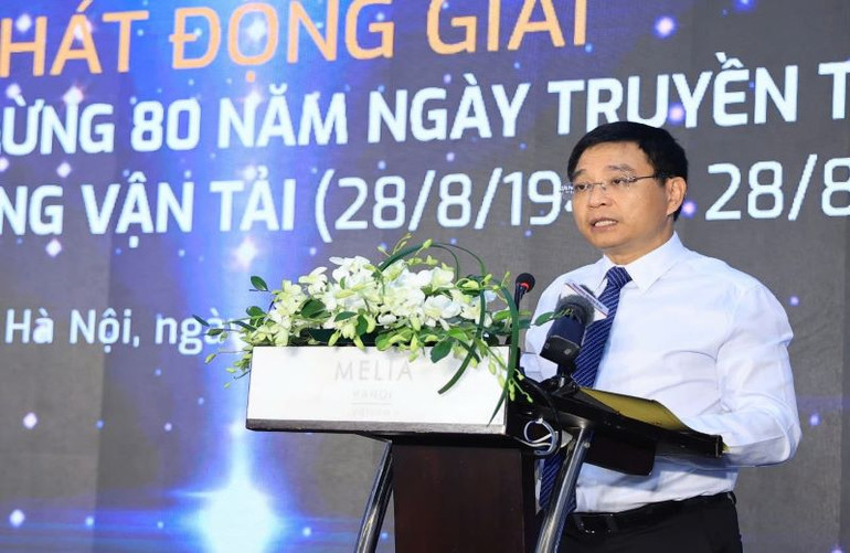 Bộ trưởng Giao thông vận tải Nguyễn Văn Thắng phát động Giải báo chí chào mừng 80 năm ngành Giao thông vận tải.