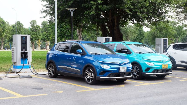 Trạm sạc của Vinfast.