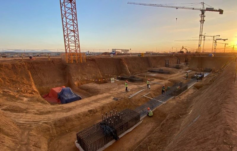 Hạng mục Nhà ga hành khách số 1 sân bay Long Thành đang được triển khai gấp rút.