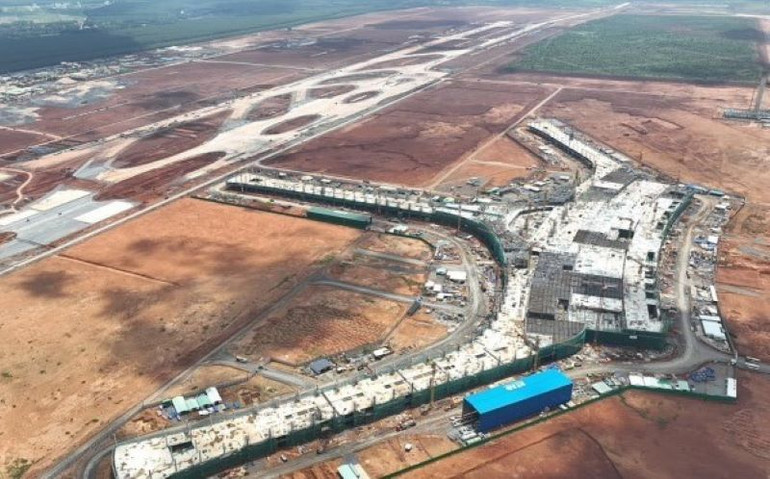Công trường thi công sân bay Long Thành.