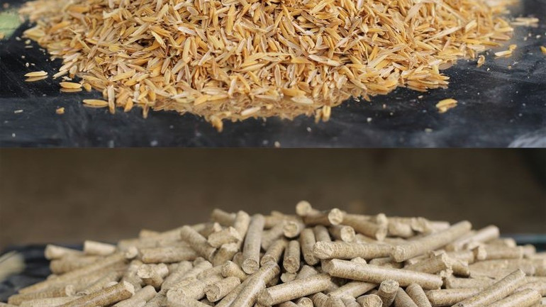 Các lò hơi mới sử dụng viên nén trấu làm năng lượng, là nhiên liệu sinh học tái tạo có nguồn gốc từ chất thải nông trại địa phương. Các lò hơi mới sử dụng viên nén trấu làm năng lượng, là nhiên liệu sinh học tái tạo có nguồn gốc từ chất thải nông trại địa phương.