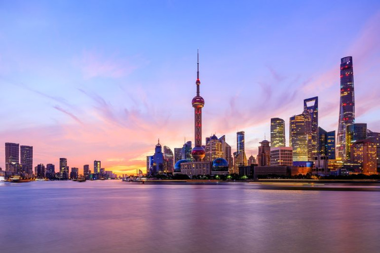 Một góc thành phố Thượng Hải (Trung Quốc).