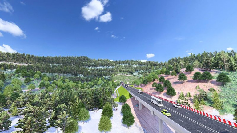 Phối cảnh dự án đường cao tốc Đồng Đăng (Lạng Sơn)-Trà Lĩnh (Cao Bằng). Phối cảnh dự án đường cao tốc Đồng Đăng (Lạng Sơn)-Trà Lĩnh (Cao Bằng).