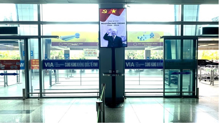 Cảng Hàng không quốc tế Vinh dừng các hoạt động vui chơi giải trí.