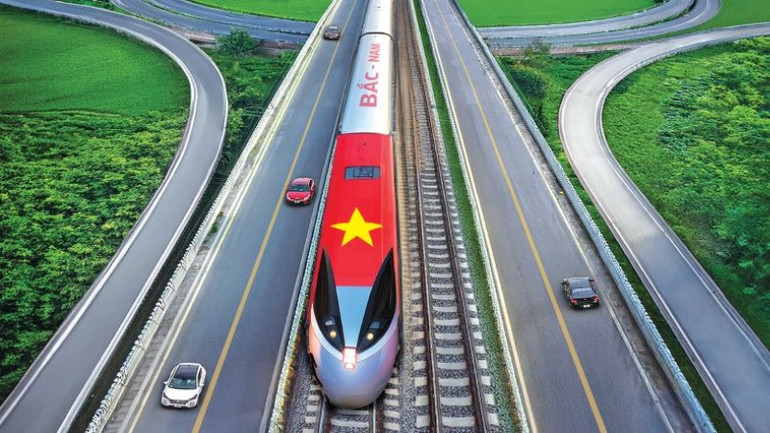 Đồ họa tàu đường sắt tốc độ cao.