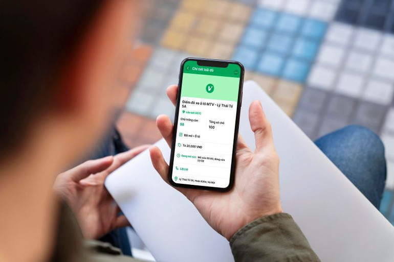 Chủ phương tiện có thể tìm, đặt chỗ và thanh toán trước phí đỗ xe trên ứng dụng VETC.