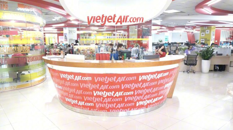 Văn phòng hãng hàng không Vietjet. Văn phòng hãng hàng không Vietjet.