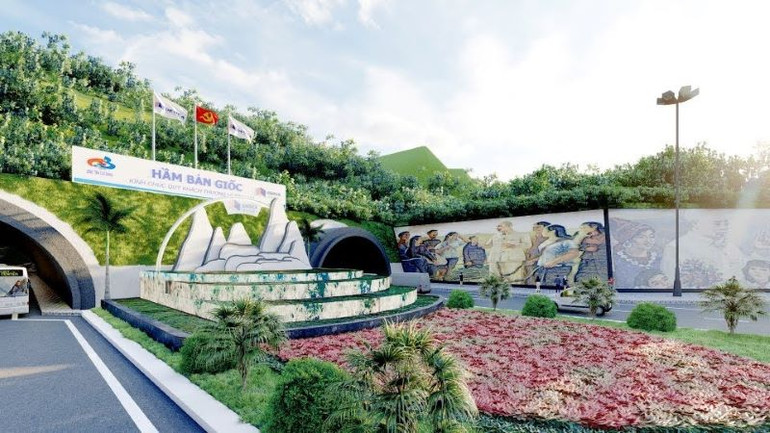 Phối cảnh công trình hầm Bản Giốc, cao tốc Đồng Đăng-Trà Lĩnh. Phối cảnh công trình hầm Bản Giốc, cao tốc Đồng Đăng-Trà Lĩnh.