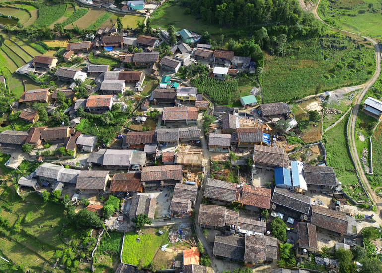 Một góc thị trấn Yên Minh, huyện Yên Minh.