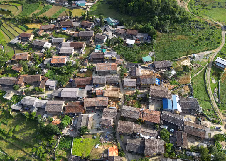 Một góc thị trấn Yên Minh, huyện Yên Minh.