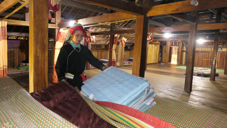 Nhiều hộ dân thôn Xà Phìn, xã Phương Tiến, huyện Vị Xuyên làm dịch vụ homestay cho thu nhập cao.