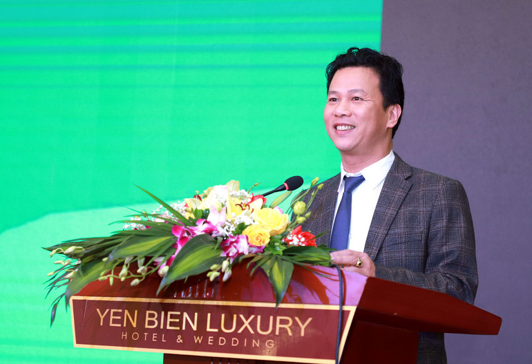 Bí thư Tỉnh ủy Hà Giang Đặng Quốc Khánh phát biểu tại hội nghị.