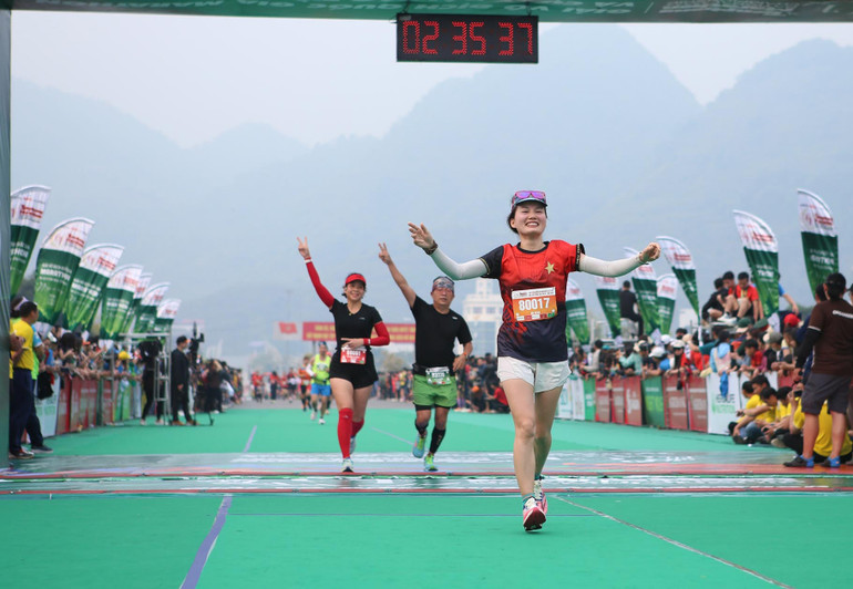 Các vận động viên về đích. Các vận động viên về đích.