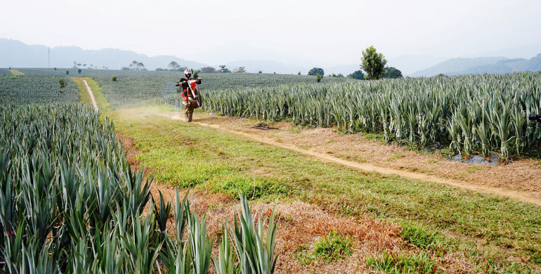 Cung đường đua dự kiến trên địa bàn huyện Tân Uyên.