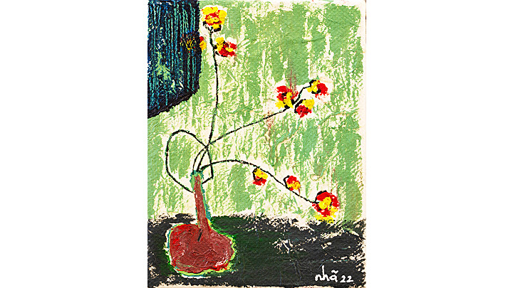 Một tác phẩm tại triển lãm.