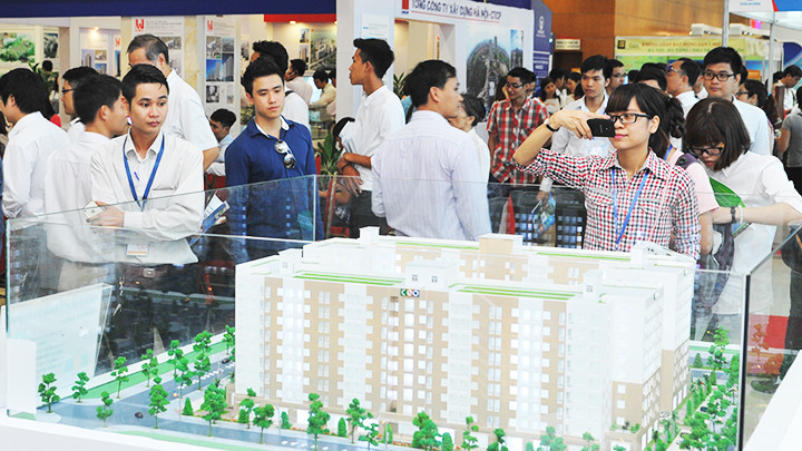 Dự án khu nhà ở xã hội tại huyện Quốc Oai (Hà Nội). Ảnh: BẮC SƠN