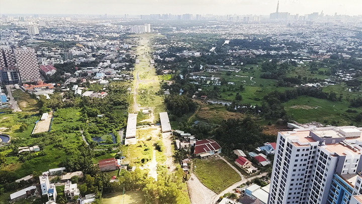 Tuyến đường vành đai tại TP Hồ Chí Minh được khởi động trở lại. Ảnh: THÀNH SƠN