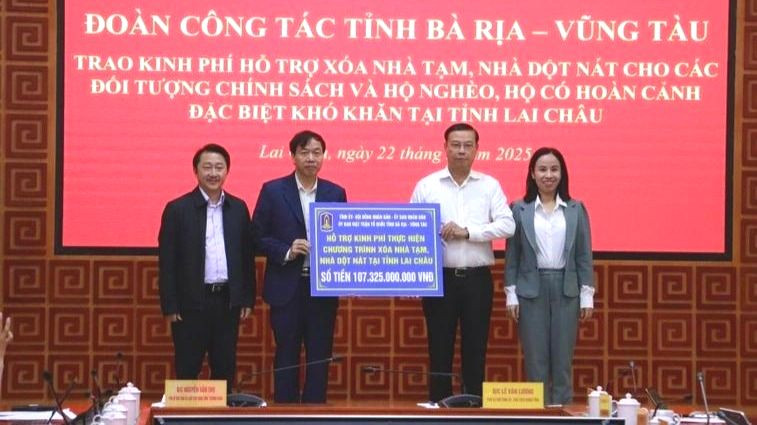 Tỉnh Bà Rịa-Vũng Tàu hỗ trợ kinh phí xoá nhà tạm cho Lai Châu