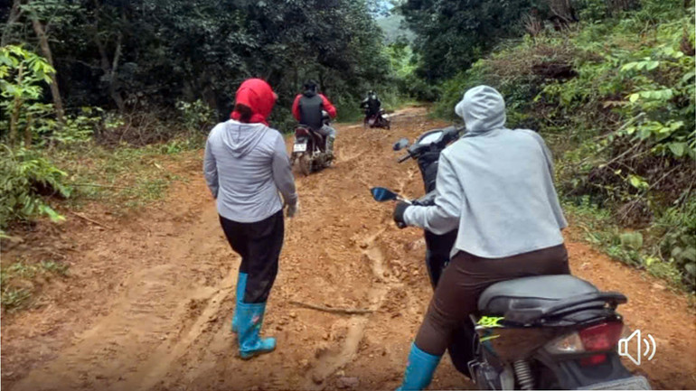 Đường đến điểm trường của giáo viên cắm bản ở Tủa Sín Chải.