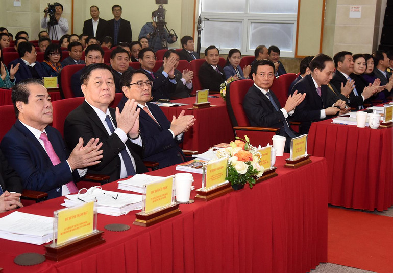 Thủ tướng Chính phủ Phạm Minh Chính và các đại biểu tham dự Hội nghị