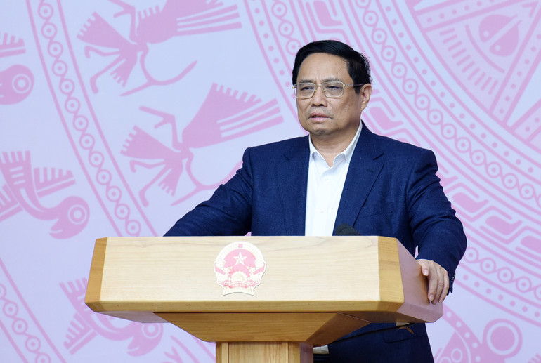 Thủ tướng Phạm Minh Chính phát biểu chỉ đạo hội nghị. Thủ tướng Phạm Minh Chính phát biểu chỉ đạo hội nghị.