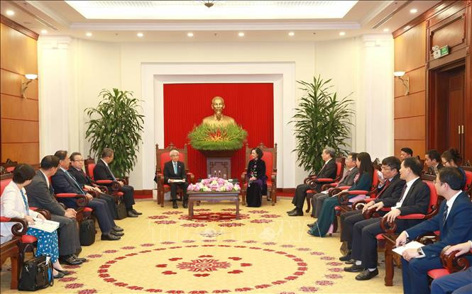 Quang cảnh buổi tiếp. (Ảnh: TTXVN)