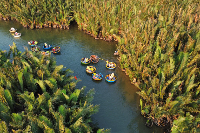 Tour tham quan rừng dừa nước được du khách đặc biệt yêu thích khi đến Quảng Nam. (Ảnh: Duy Hậu)