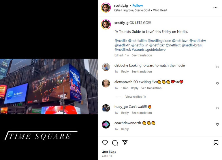 (Ảnh chụp tài khoản Instagram của diễn viên Scott Ly)