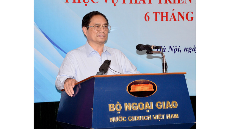 Thủ tướng Phạm Minh Chính phát biểu định hướng Hội nghị.