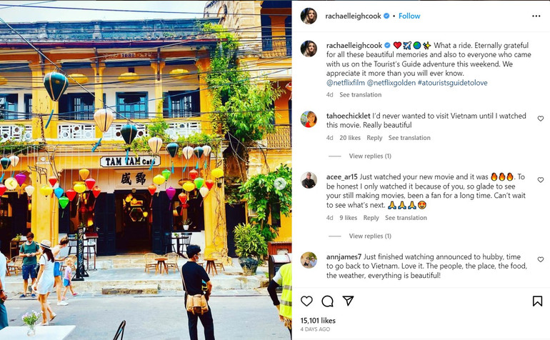 (Ảnh chụp tài khoản Instagram của diễn viên Rachael Leigh Cook)