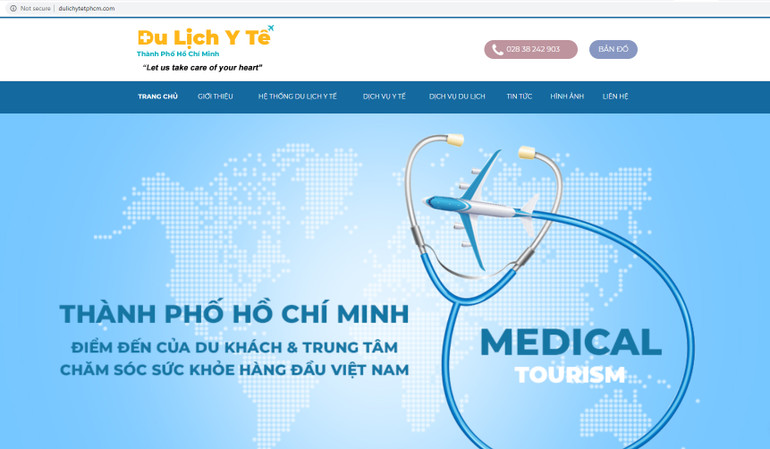 Website đầu tiên của Việt Nam về du lịch y tế.