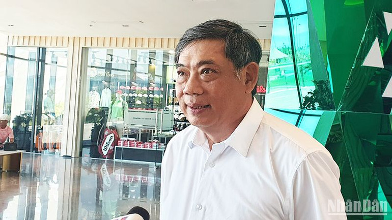 Ông Phạm Thành Trí, Phó Chủ tịch thường trực Hiệp hội Du lịch Golf Việt Nam. (Ảnh: T.LINH)