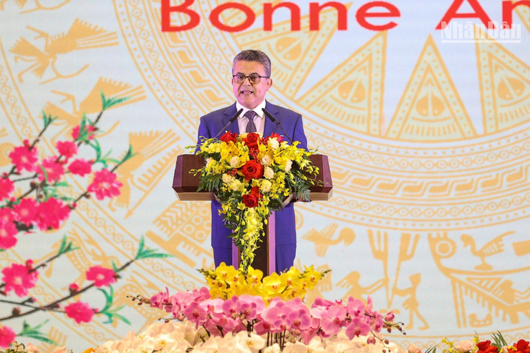 Đại sứ Palestine tại Việt Nam Saadi Salama. (Ảnh: TRẦN HẢI) Đại sứ Palestine tại Việt Nam Saadi Salama. (Ảnh: TRẦN HẢI)