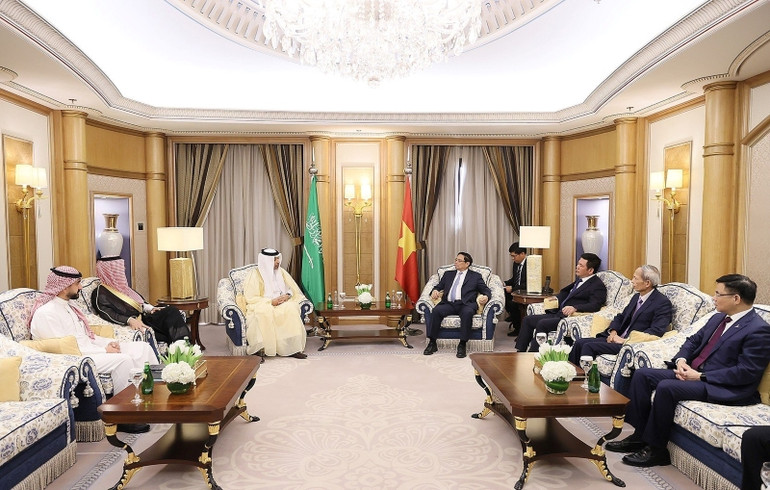 Toàn cảnh buổi tiếp. (Ảnh: Dương Giang)