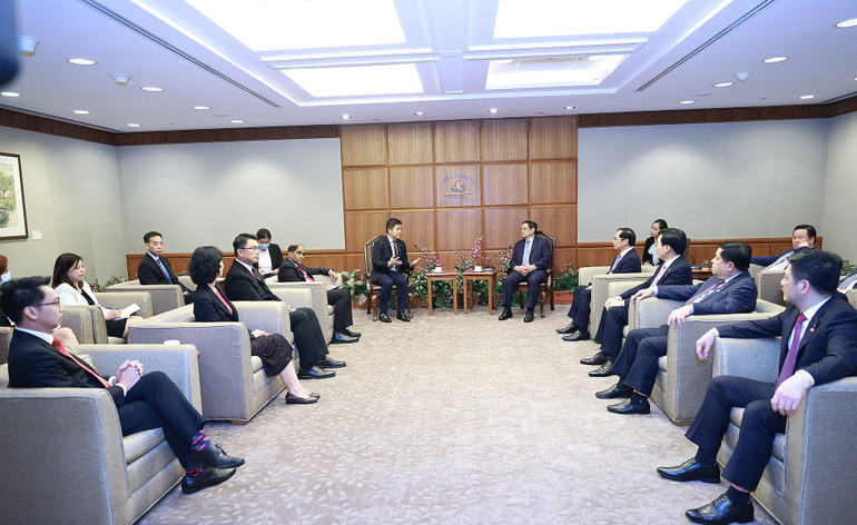 Toàn cảnh cuộc hội kiến. (Ảnh: Dương Giang/TTXVN) Toàn cảnh cuộc hội kiến. (Ảnh: Dương Giang/TTXVN)