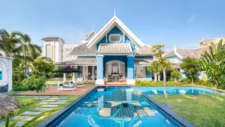 Khu nghỉ dưỡng JW Marriott Phu Quoc mang tới không gian hoài cổ. (Ảnh: Marriott/The Week) Khu nghỉ dưỡng JW Marriott Phu Quoc mang tới không gian hoài cổ. (Ảnh: Marriott/The Week)