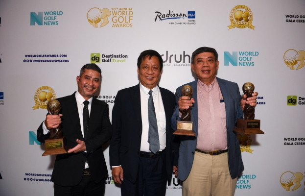 Đoàn Việt Nam tại Lễ trao Giải thưởng Golf Thế giới World Golf Awards với 3 hạng mục cấp khu vực và quốc tế. (Ảnh: World Golf Awards) Đoàn Việt Nam tại Lễ trao Giải thưởng Golf Thế giới World Golf Awards với 3 hạng mục cấp khu vực và quốc tế. (Ảnh: World Golf Awards)