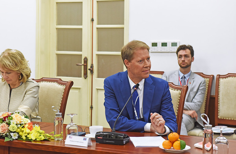 Ông Jacob, đại diện Tập đoàn Marriott International. (Ảnh: Tổng cục Du lịch)