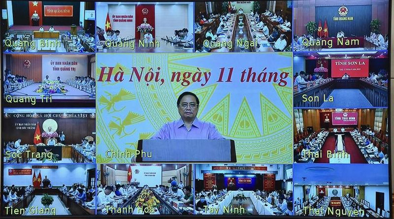 Hội nghị toàn quốc giữa Thủ tướng Chính phủ với các doanh nghiệp với chủ đề "Chủ động thích ứng, phục hồi nhanh và phát triển bền vững". (Ảnh: TRẦN HẢI) Hội nghị toàn quốc giữa Thủ tướng Chính phủ với các doanh nghiệp với chủ đề "Chủ động thích ứng, phục hồi nhanh và phát triển bền vững". (Ảnh: TRẦN HẢI)