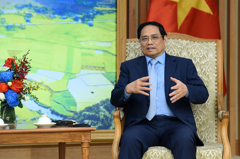 Thủ tướng Chính phủ đề nghị hai bên tiếp tục triển khai hiệu quả các lĩnh vực hợp tác trong Chương trình Hành động triển khai quan hệ đối tác chiến lược giai đoạn 2021-2025; thúc đẩy tiếp xúc, trao đổi đoàn cấp cao; phối hợp tổ chức tốt các hoạt động kỷ niệm 50 năm thiết lập quan hệ ngoại giao…