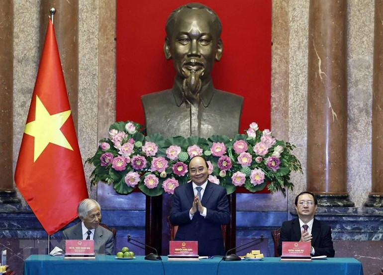 [Ảnh] Chủ tịch nước tiếp một số nhà khoa học quốc tế ảnh 9