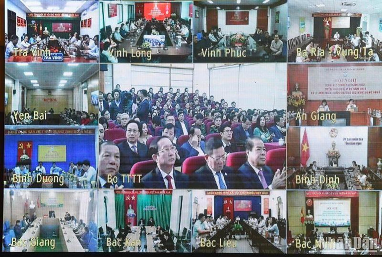 Hội nghị diễn ra dưới hình thức trực tiếp và trực tuyến.