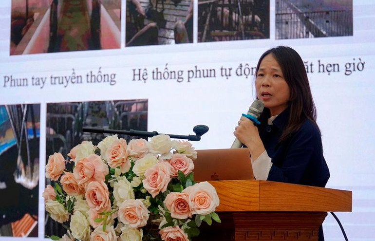 PGS,TS Nguyễn Thị Minh, Chủ nhiệm Chương trình “Ứng dụng công nghệ vượt trội hỗ trợ nông dân chăn nuôi - nuôi trồng thủy sản”.