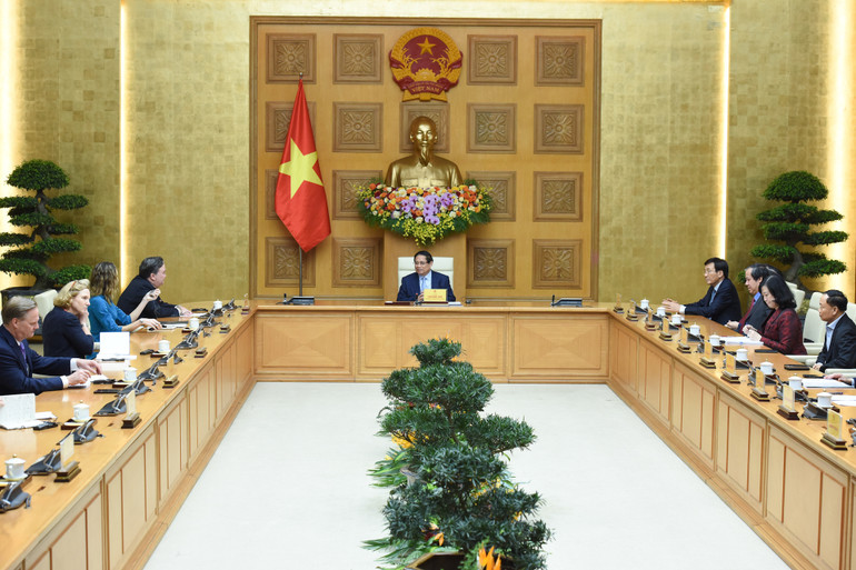 Quang cảnh buổi tiếp.