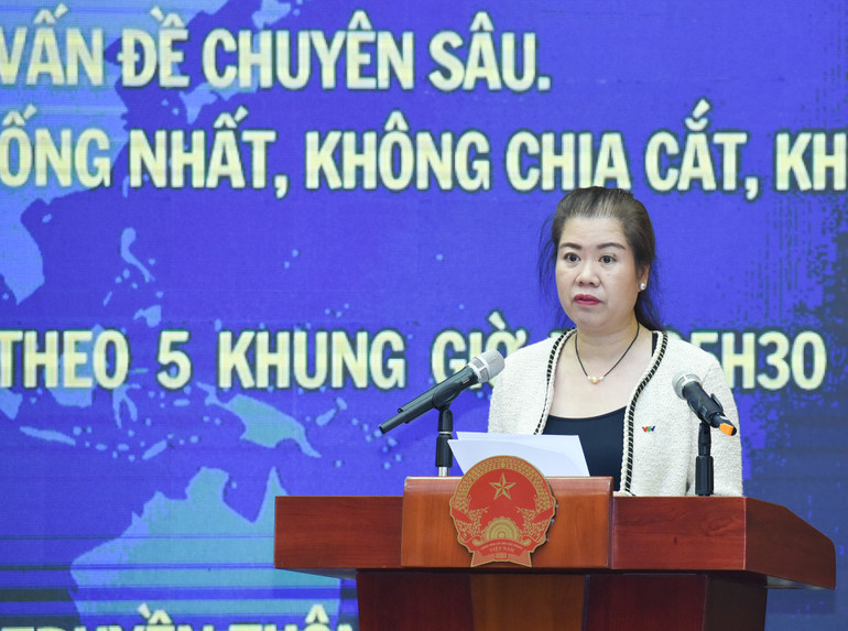 Đại diện lãnh đạo Ban Thời sự phát biểu.